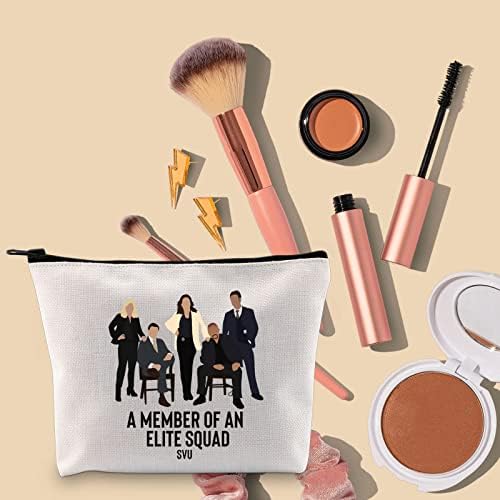 Tobgbe Funny Law Detective Team SUV TV SHOP Merchandise Um membro de um Esquadrão de Elite SVU Cosmetic Bag Detective Lover Gift