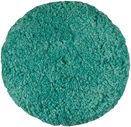 Presta verde de lã misturada Corte leve e almofada de polimento pesado-gancho de 9 ”de um lado e loop/1,5” de lã de grossa/remove a oxidação e arranhões de lixamento claro