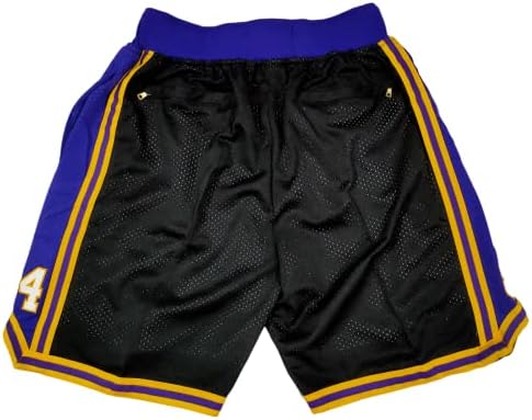 Shorts de basquete masculino, shorts bordados com malha retro com bolsos, fãs de treino de ginástica shorts casuais atléticos