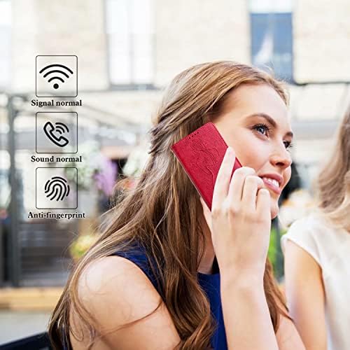 Caso Ivy para Galaxy A33 5G Sexy Girl Back Wallet Case Flip Tampa para Samsung A33 5G - Vermelho