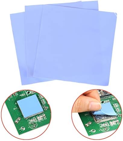 Peças da ferramenta 3pcsthermal bling azul 100mm100mm0.5mm Computador GPU CPU Silicone condutor
