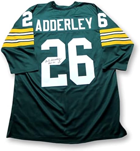 Herb Adderley assinou a Jersey Green Bay Packers Hof 80 JSA WP327318