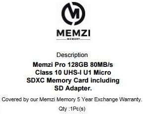 MEMZI PRO 128GB CLASS 10 80MB/S MICRO SDXC MEMÓRIA CARTÃO COM ADAPTER SD E MICRO USB LEITOR para telefones celulares