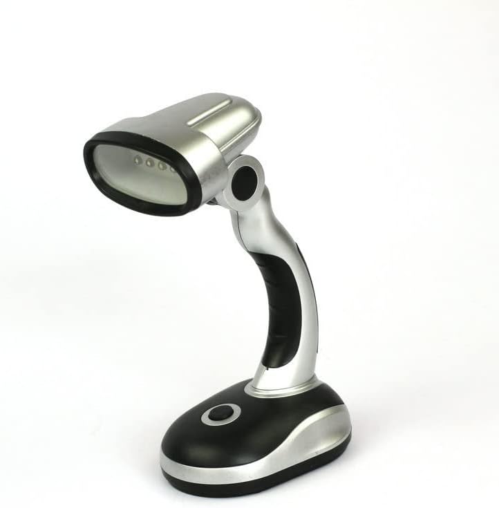 Ragyzity LED Desk Lamp, 12 lâmpada led lâmpada portátil lâmpada alimentada por bateria leve, luz de mesa de cabeceira de cabeceira,