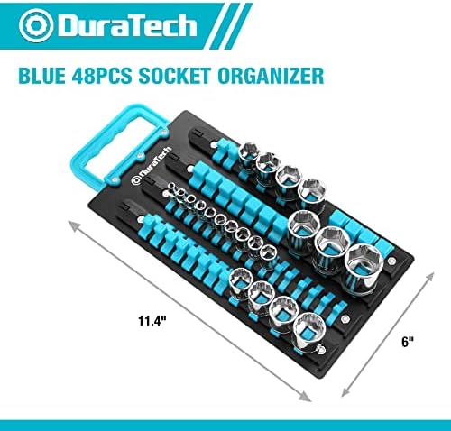 DURATECH 3/8 Drive Socket Set com Duratech Socket Organizer