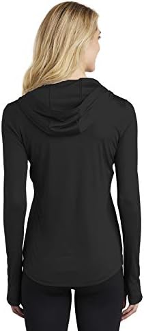 Sport-Tek Ladies Posicharge Concorrente Pullover com capuz M preto