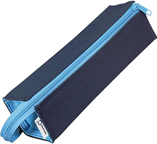 Caixa de caneta em forma de bandeja Kokuyo C2, Marinha X Aqua Blue, Importação do Japão