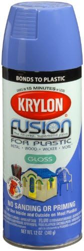 Krylon K02333007 Fusion para tinta spray de plástico, Hyacinto azul