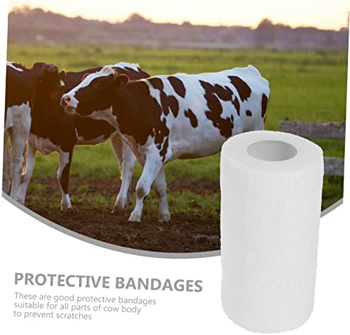Hanabass 10 rolos de bandagem veterinária esportiva fita elástica de fita de fita adesiva de cachorro Tape de gado de gado