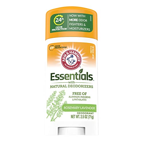 Arm & Hammer Essentials desodorante com desodorizantes naturais, Rosemary Lavender, 2,5 oz