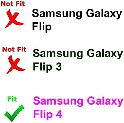 2 pares Phonsun Back Camera Glass Substituição para Samsung Galaxy Z Flip 4 SM-F721U F7210 com adesivo/câmera Lente