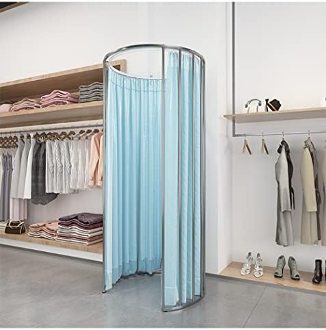 Suporte à sala de encaixe de lojas de roupas, vestiário portátil de proteção de privacidade móvel temporária, quarto de troca simples de shopping e rack de exibição, 200x100cm