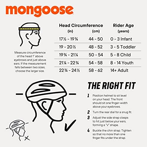 Mongoose All Terrain and Outtake BMX Bike Helmet, Crianças e Juventude, Multi Sport, várias cores