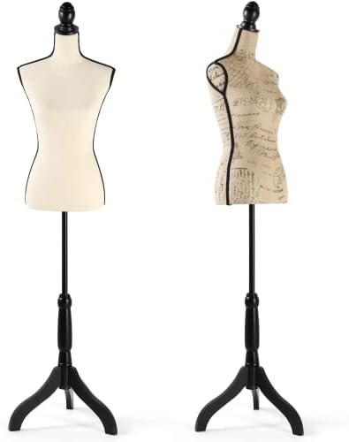 Vestido hombour forma de manequim, corpo de costura feminino manikin corpo, costureira pinnable formulário com base de tripé