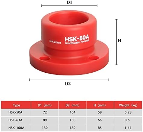 Hsk63a aperto de aperto ajuste hsk63a/c suporte de ferramenta look assento de alto material de polímero