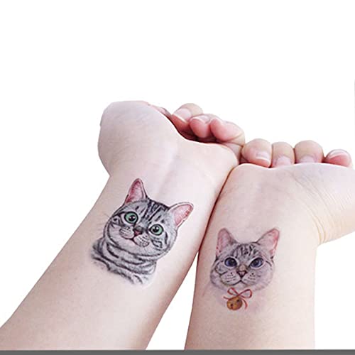 Tatuagens temporárias de animais ukicra para crianças - 40 lençóis tatuagens de desenhos animados para crianças para crianças meninas