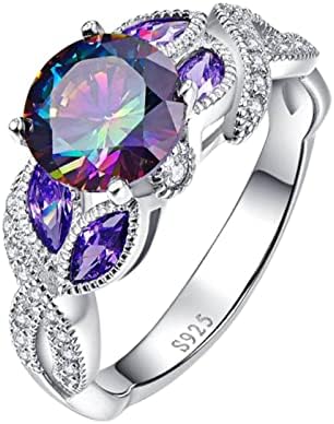 2023 Novo anel colorido de zircão oval elegante de jóias de jóias de jóias de sapphire anéis de jóias femininos de moda de diamante