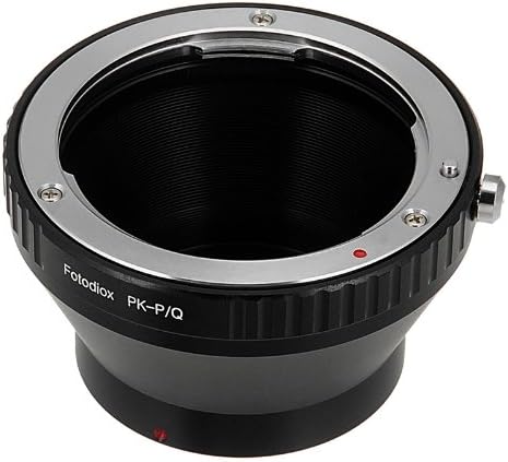 Adaptador de montagem da lente fotodiox, lente pentax k/pk para câmera Pentax Q-Series, se encaixa em câmeras pentax q sem espelho
