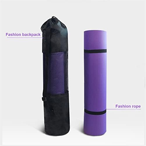 Jj yyds yoga mat monocromático não deslizamento masculino para iniciantes espessados ​​Home dançarina de ginástica saco de academia de ginástica 183 * 60 * 1cm