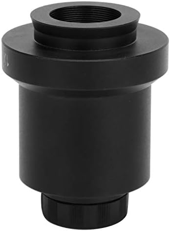 Adaptador de lentes de montagem C, adaptador de microscópio de liga de alumínio industrial de laboratório, para observação trinocular