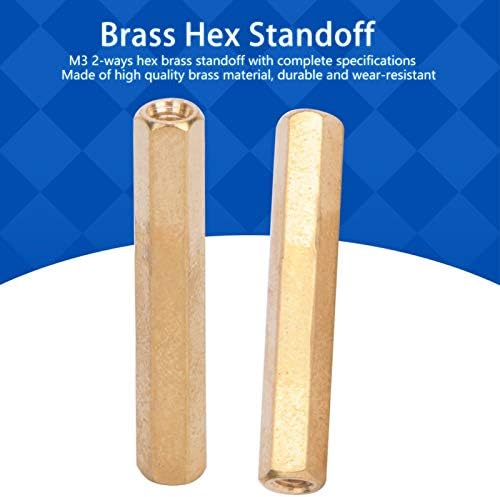 Nozes hexáticas de Brass Stoff de Brass Fafeicy, Nutas Hexáticas, M3X5/6/8/10/201/20/20/2010/35/35/40/50, para placas de PCB), Stud