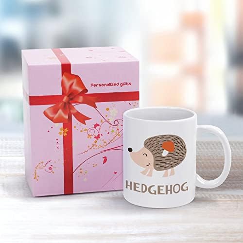 Cute de desenho animado ouriço de caneca caneca caneca de café Cerâmica xícara de chá engraçado com design de logotipo para o escritório