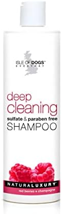 Shampoo de limpeza profunda da Ilha de Cães, Sulfato Livre, 16 onças