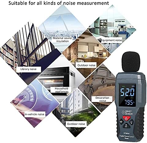TWDYC Mini Digital Sound Ruído Medidor LCD Medição de exibição 30-130dB Medição do instrumento de medição do instrumento Testador de decibéis