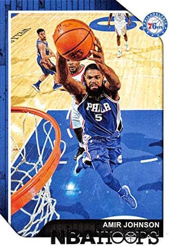 2018-19 NBA Hoops 236 Amir Johnson Philadelphia 76ers Cartão de negociação oficial feito por Panini