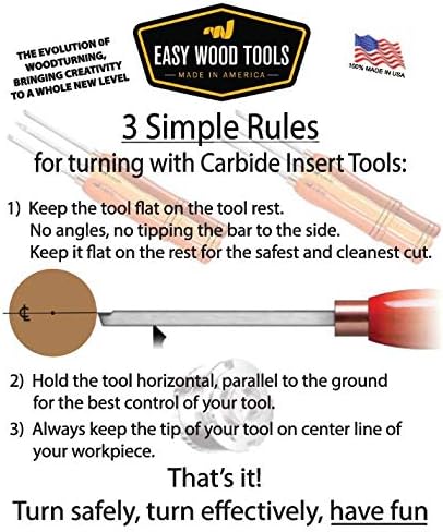 Ferramentas de madeira fácil mini detalhe fácil com inserção de carboneto substituível para torneamento de madeira de torno
