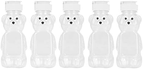 FeShow 5pcs Viaje a garrafa de bebida, garrafa de suco de urso espremizado em dia para crianças para chá de leite