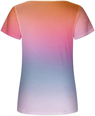 Camisa de algodão de outono de verão para mulheres 2023 Manga curta Scoop pescoço gráfico de camiseta casual 6h 6h