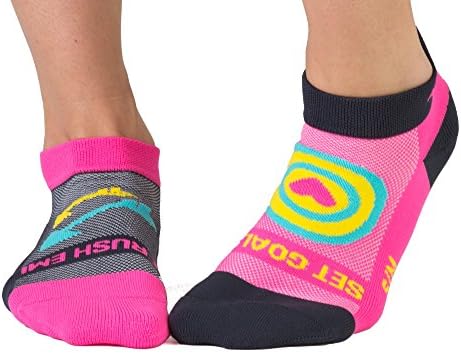 MY SOXY FETE ATHLETIC Performance Socks-Bright & Divery Running Meocks com design motivacional e inspirador