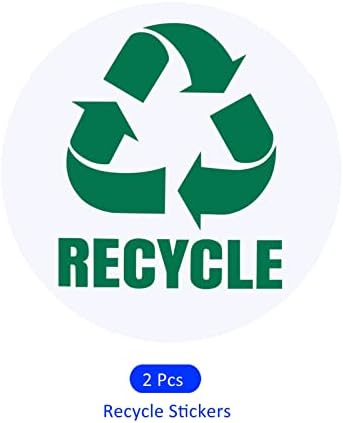 M Medirxity 2 Pacote Reciclo Recicker Rótulos - Bins Classificação Sinal Decalque Decal