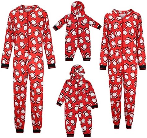 Christmas Snowning Bonen Snowning Family Xmas Print Roupes Combinando pijamas de combinação de Natal para a família Plus Tamanho