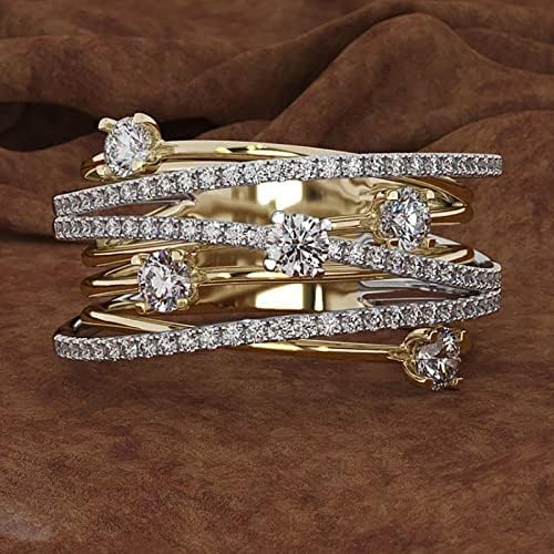 2023 Diamante feminino Anel de separação de zircão de zircão de diamante feminino anel de casamento anel de cacto