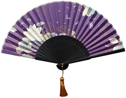 Ventilador de papel Fã dobrável ventilador chinês Fã de mão Fan de estilo chinês Vintage Hand Hold Fan dobring Paper Film com fã de
