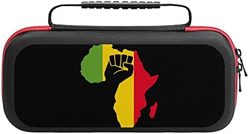 Funnystar Africa Black Power Fist Map Protetive Cheing Case com armazenamento compatível com o kit de acessórios Lite
