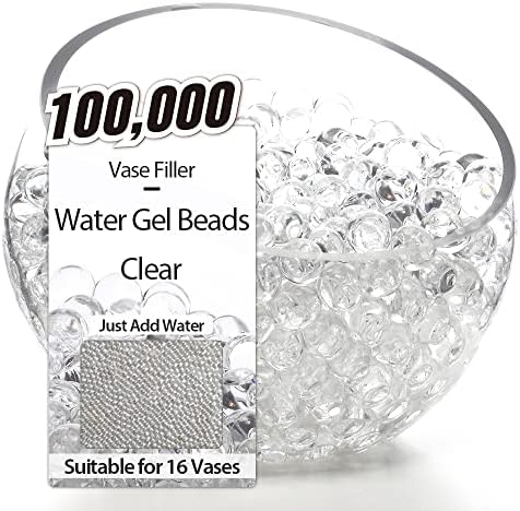 40.000 Big Big Water Gel Gel Minchas Filleiras Florais, pérolas de água em gel, enchimento de vasos de contas de pérolas aquáticas