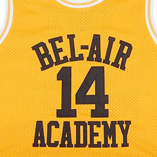 Jersey de basquete de figurinos de peafan para roupas masculinas: homens 14 camisas de basquete S-2xl Yello.