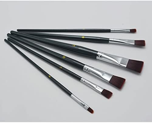 CZDYUF 6PCS/Set Brush Pinto pintura de óleo Vinho de nylon vermelho caneta de caneta aquarela Brush Art Supplies Brush Brush