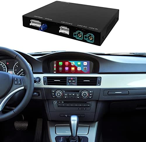 Top Wireless Wireless Wireless Kit Decodificador para sistema BMW CIC, Suporte a Android Auto sem fio, MirrorLink, YouTube,