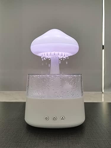 Árvore Água leve Cloud Drop Sound Night Noite de 8 luz Confuner Rain Cloud Night Night Light umidificador Aromaterapia Essential