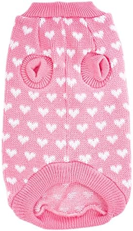 Honprad Gar Girl Girl Dog Sweater Gato Clete Heart Pattern Dog Supplies Put