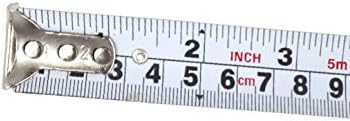 X-Dree 5m 16 pés de alça de mão longa bloqueio de botão Fita de medição de medição retrátil (Herramienta de Medición de Cinta