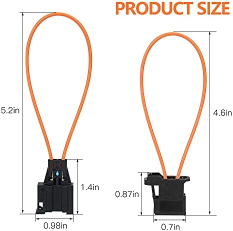 MellBree 2pcs Loop de fibra óptica, feminina e fibra óptica de fibra óptica Adaptador de loop conectora de diagnóstico Ferramenta compatível