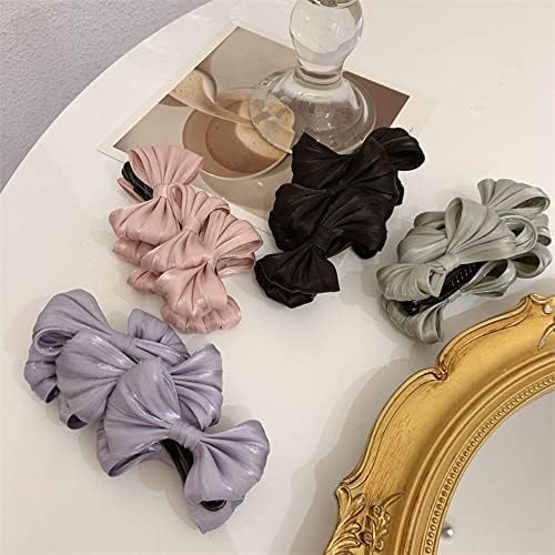 Houchu Ponytail Holder Style Hair Acessories Vertical Clip Girl -couretled Chela Clean Style Hair Clip