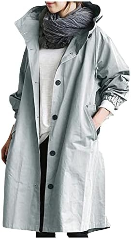 Jackets de inverno Cokuera para mulheres moda de jacaces longos de grandes dimensões com bolso elegante casaco com capuz Outwears