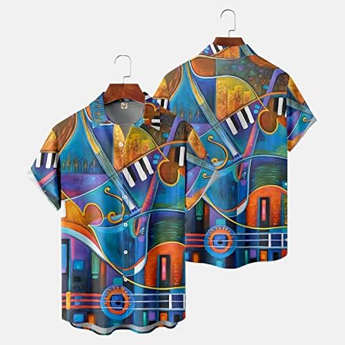 Jaquetas de Natal de Wybaxz para homens camisas havaianas impressas para homens camisetas de manga curta