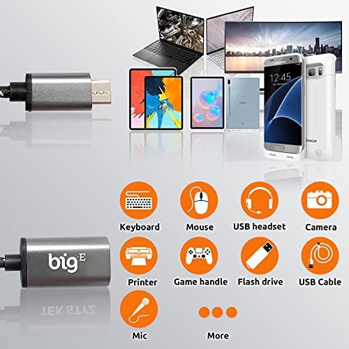 BIG-E USB C TO USB 3.0 Um adaptador OTG feminino compatível com o seu Xiaomi Mi 11 para USB completo no Gro Thunderbolt 3 no